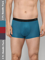 Neva Modal Solid Trunk for Men Elasticated Waistband Pack of 3