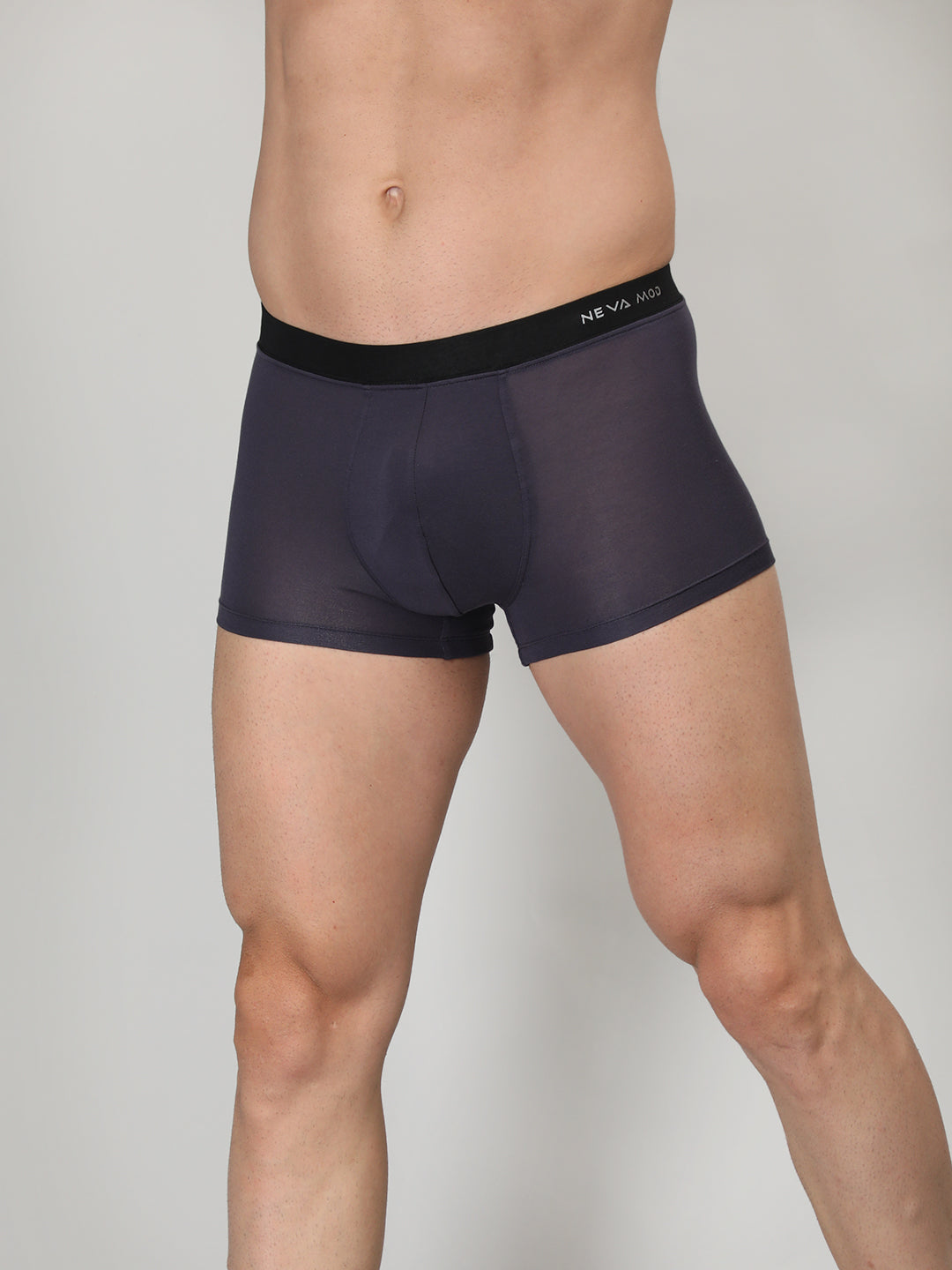 Neva Modal Solid Trunk for Men Elasticated Waistband Pack of 3