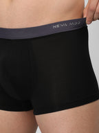 Neva Modal Solid Trunk for Men Elasticated Waistband Pack of 3