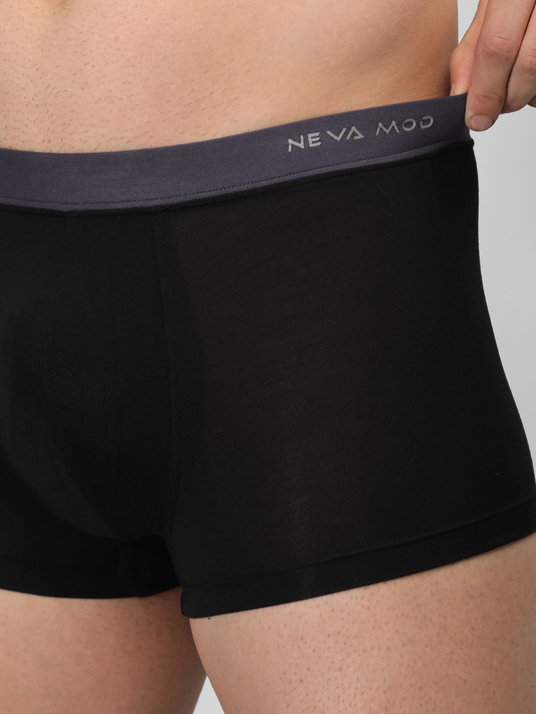 Neva Modal Solid Trunk for Men Elasticated Waistband Pack of 3