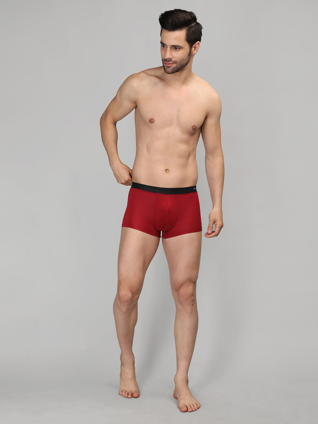 Neva Modal Solid Trunk for Men Elasticated Waistband Pack of 3