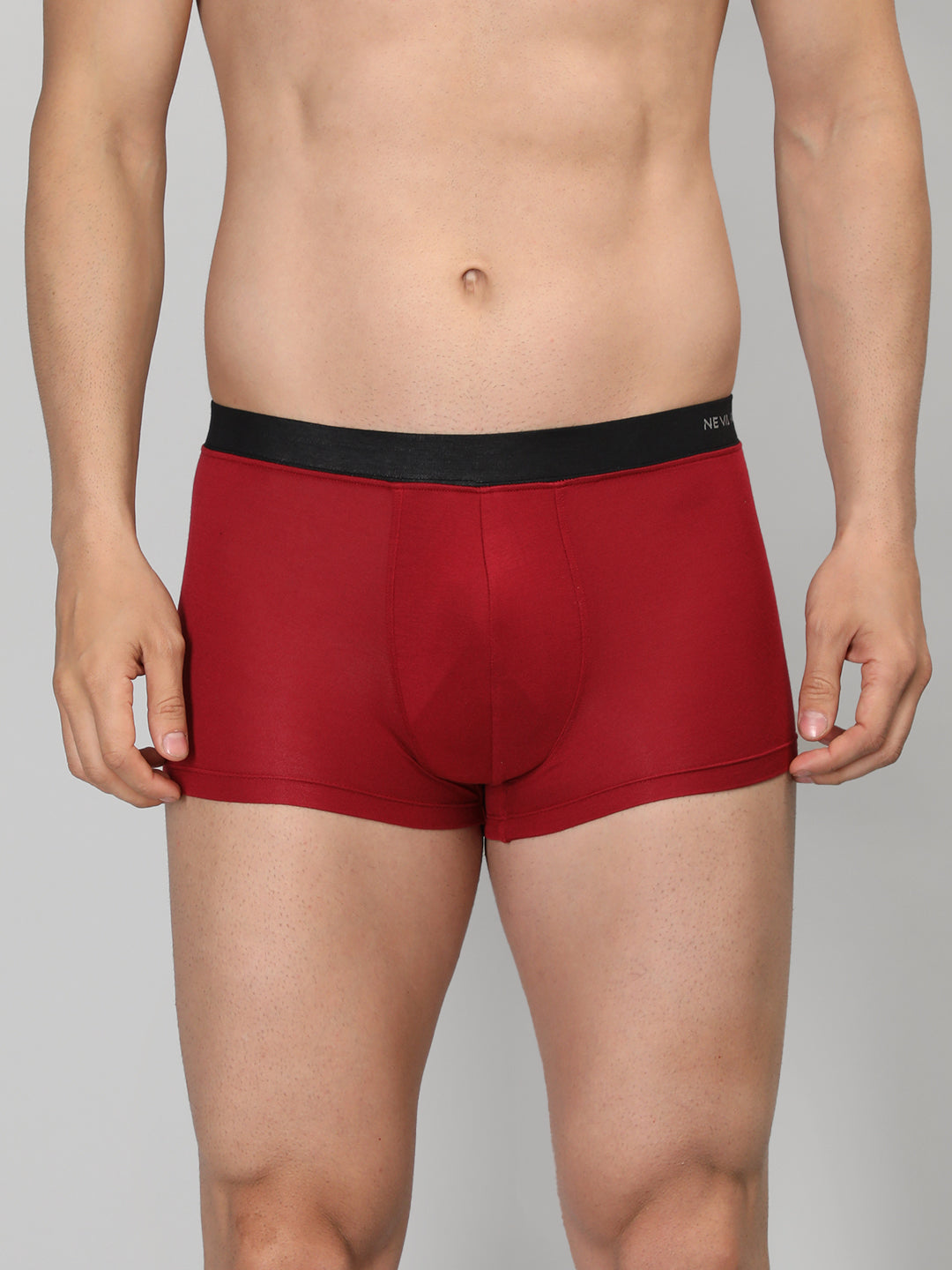 Neva Modal Solid Trunk for Men Elasticated Waistband Pack of 3