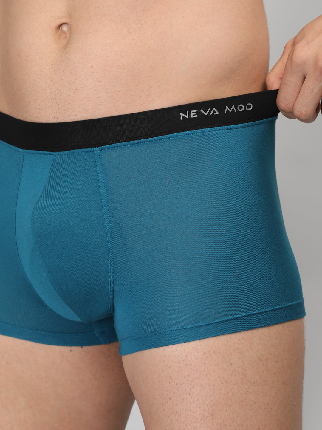 Neva Modal Solid Trunk for Men Elasticated Waistband Pack of 3