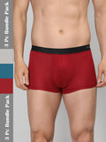 Neva Modal Solid Trunk for Men Elasticated Waistband Pack of 3