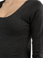 Neva Esancia Women Scoop Neck 3/4th Sleeve Thermal Upper & Bottom Set