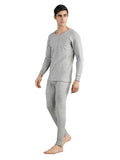 Neva Men's Esancia Round Neck Full Sleeve Thermal Upper & Bottom Set