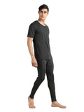 Neva Men's Esancia Round Neck Half Sleeve Thermal Upper & Bottom Set