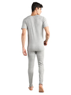 Neva Men's Esancia Round Neck Half Sleeve Thermal Upper & Bottom Set