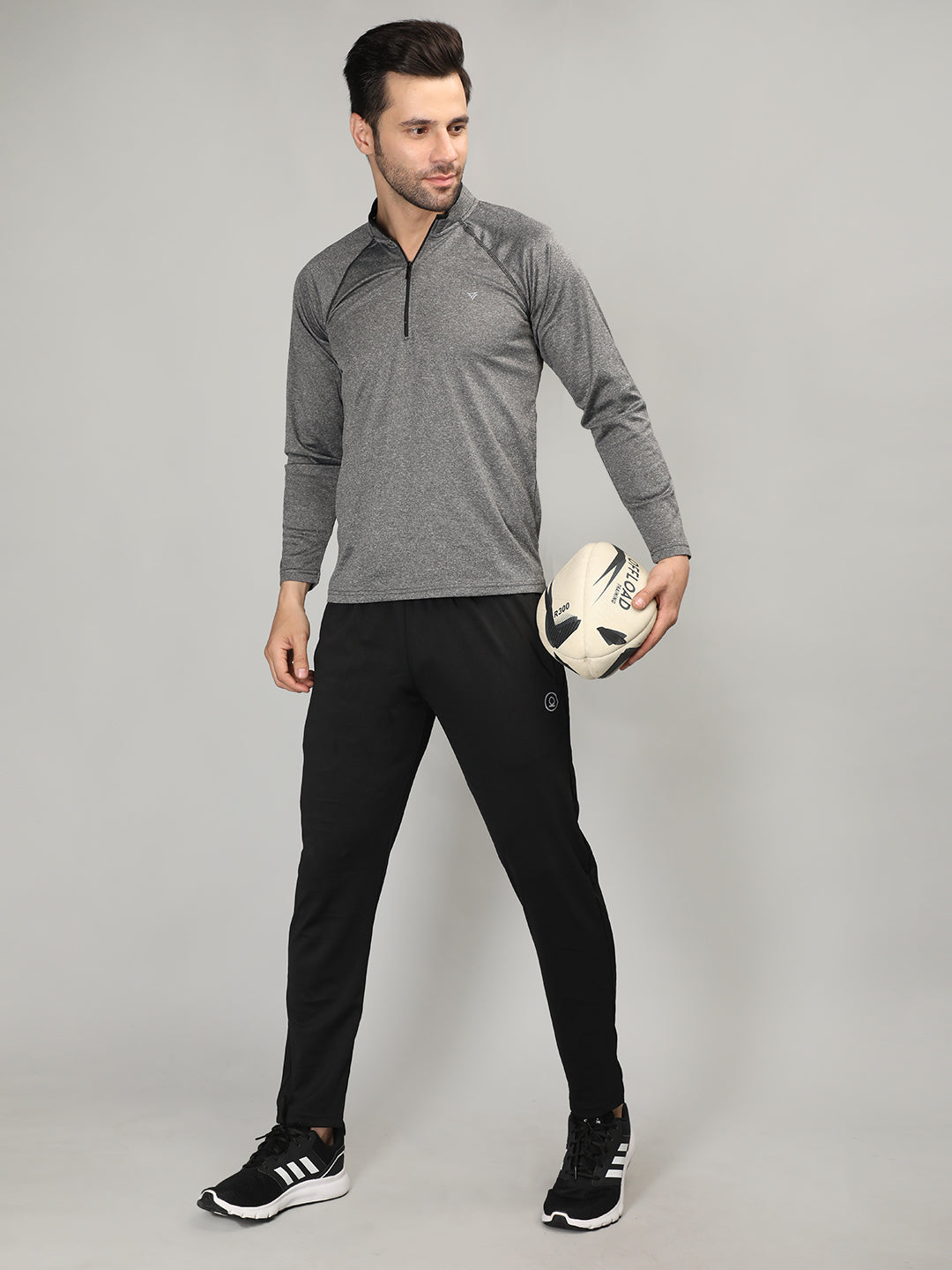 Neva Men T-Neck Full Sleeves T-shirt Textured pattern