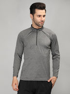 Neva Men T-Neck Full Sleeves T-shirt Textured pattern