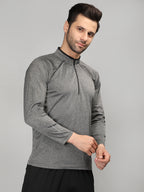 Neva Men T-Neck Full Sleeves T-shirt Textured pattern