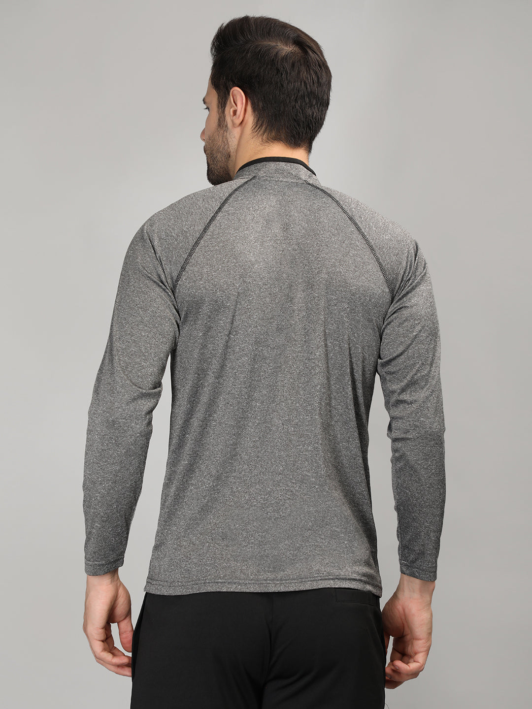 Neva Men T-Neck Full Sleeves T-shirt Textured pattern