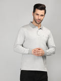 Neva Men Polo Neck Full Sleeves T-shirt Striped pattern