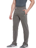 Neva Men Two Tone Cotton Rich Trackpant with Contrast side Piping- Anthra