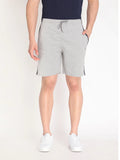Neva Men's Solid Print Bermuda with side Pocket- Milange Grey