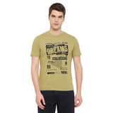 LivFree Men's T-Shirt Round Neck Half Sleeves in Printed pattern  - Beach Mix