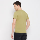 LivFree Men's T-Shirt Round Neck Half Sleeves in Printed pattern  - Beach Mix