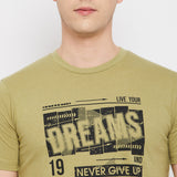 LivFree Men's T-Shirt Round Neck Half Sleeves in Printed pattern  - Beach Mix