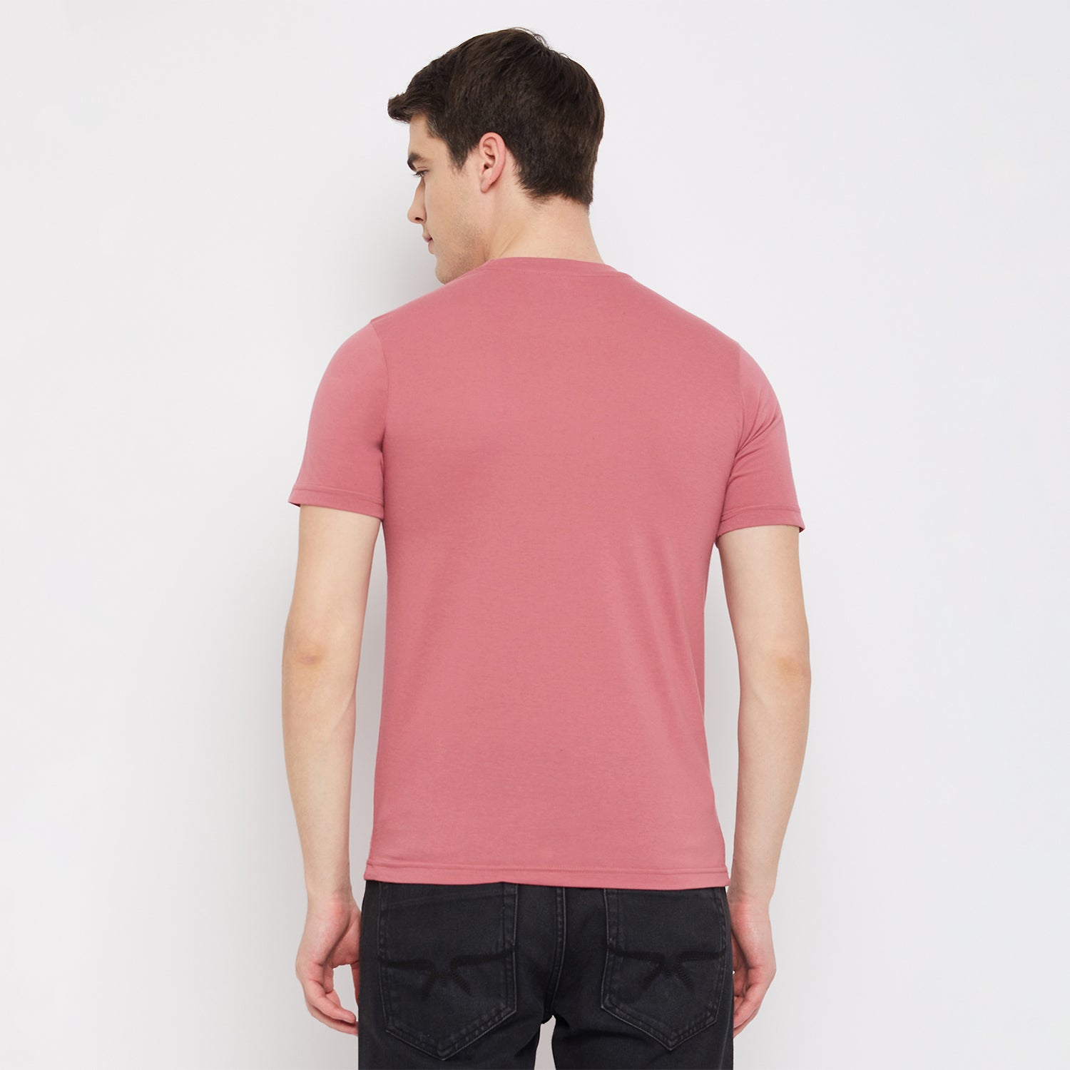 LivFree Men's T-Shirt Round Neck Half Sleeves in Printed pattern  - Onion