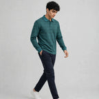 Sap Jacquard Knit F/S Pocket Polo T-Shirt