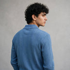 Men's Jacquard Knit Full Sleeve T-Shirt