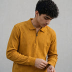 Men's Jacquard Knit Full Sleeve T-Shirt