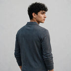 Men's Jacquard Knit Full Sleeve T-Shirt