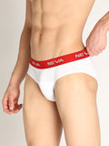 Neva Men Pure Cotton Solid V Shape Brief|Packof 3 Pcs
