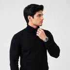 Gents High Neck Ribbed Under Jacket