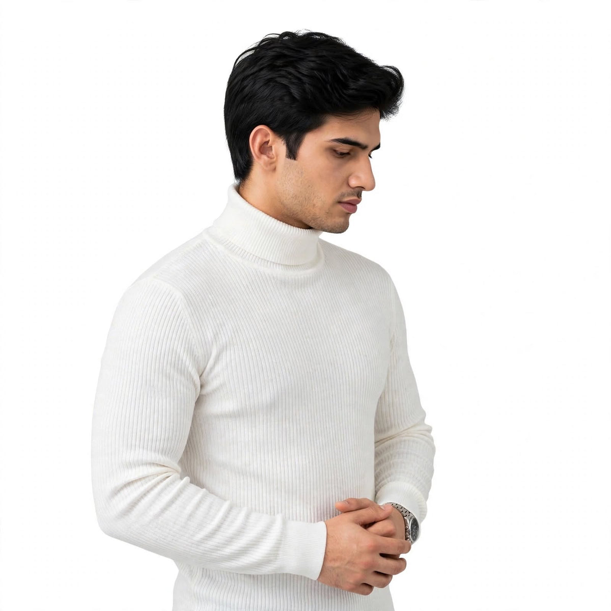 Gents High Neck Ribbed Under Jacket