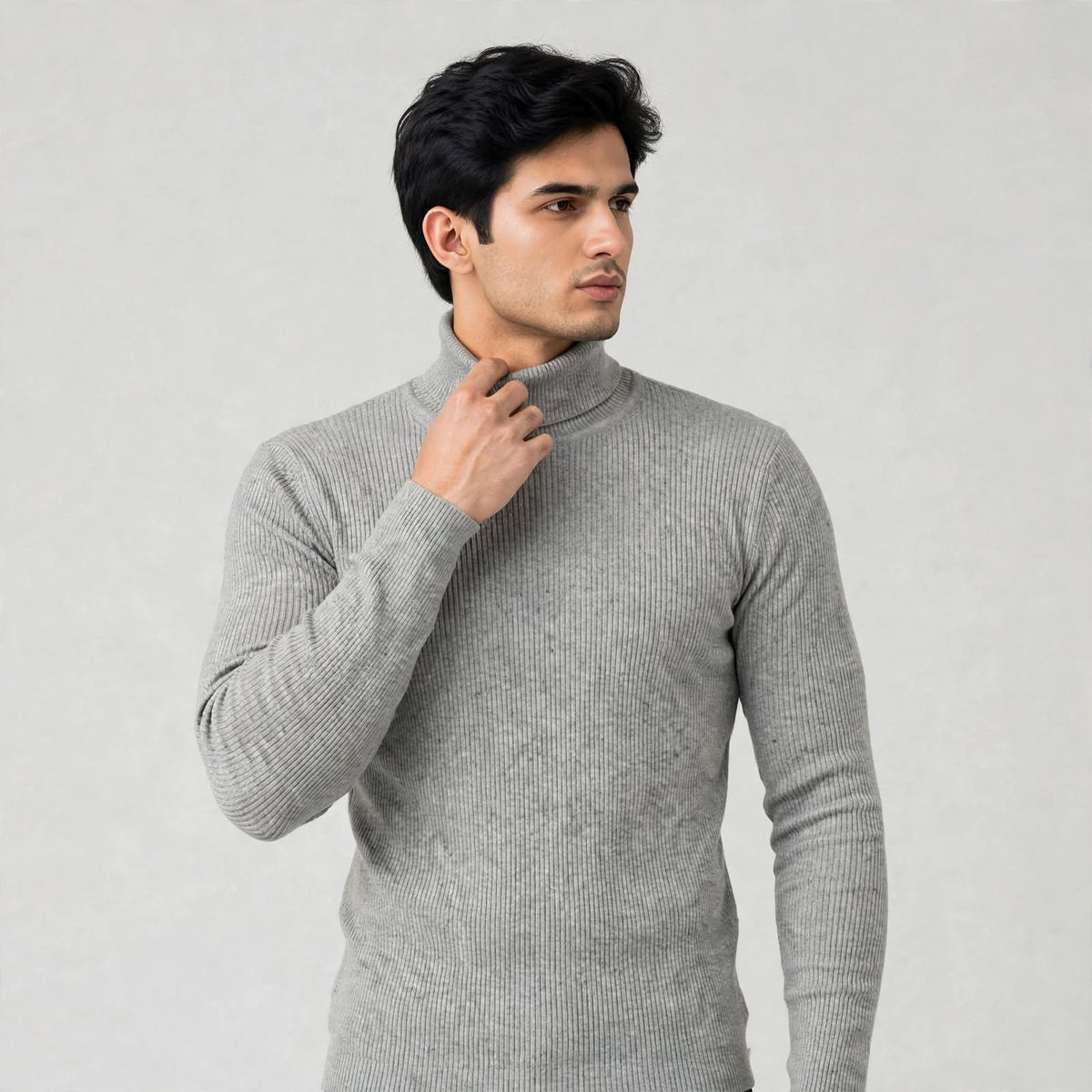 Gents High Neck Ribbed Under Jacket