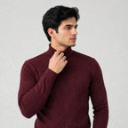 Gents High Neck Ribbed Under Jacket