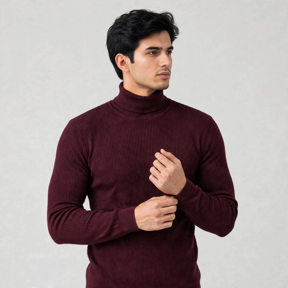 Gents High Neck Ribbed Under Jacket