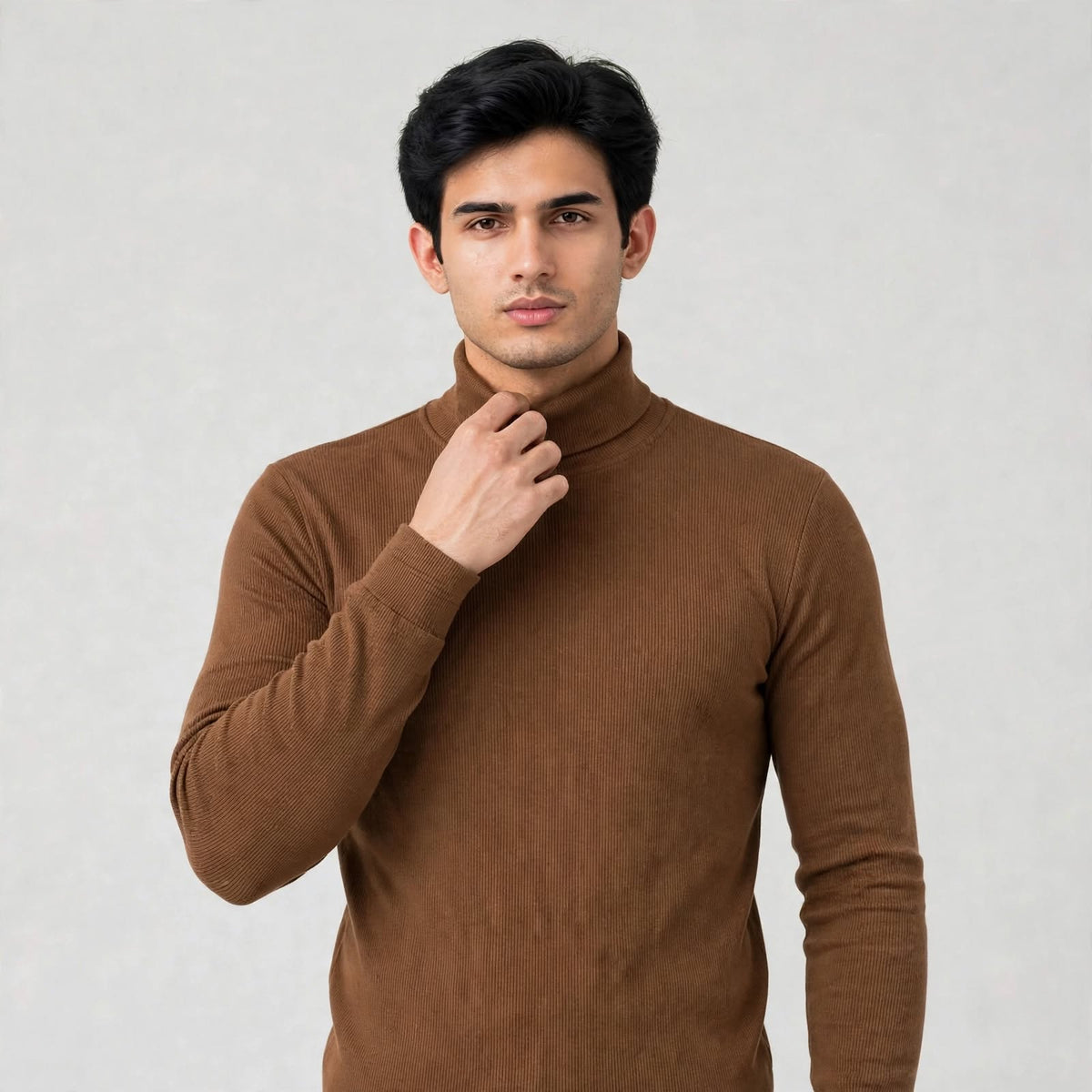 Gents High Neck Ribbed Under Jacket