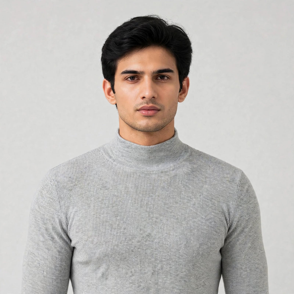 NEVA Gents Flat Back Rib T-Neck Layering Under Jacket
