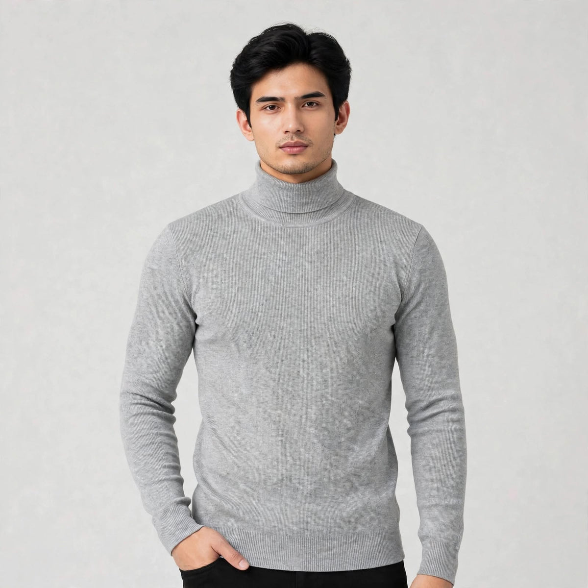 Gents High Neck Ribbed Under Jacket