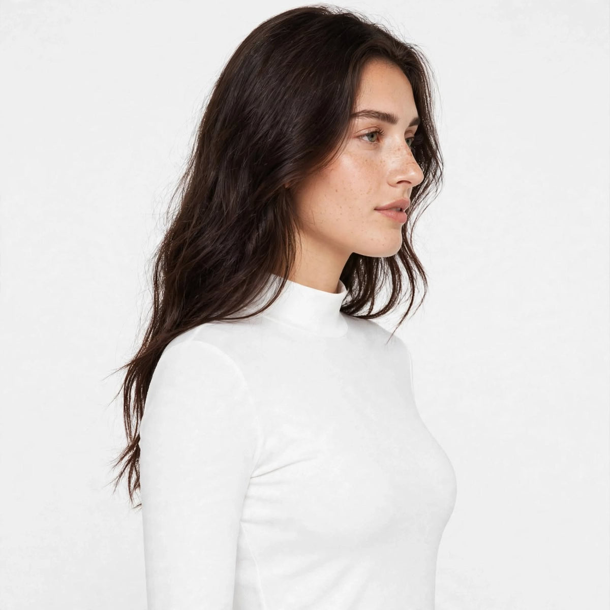 Women's Ribbed Turtle Neck Under Jacket