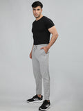 Neva Men Trackpant with Elasticated Drawstring waistband Side pockets- 5% Milange Grey