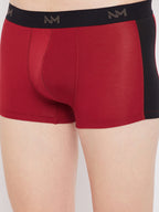 Neva Modal Solid Ultra Short Trunk Underwear for Men- Sea Green, Maroon, Silver Grey Collection (Pack of 3)