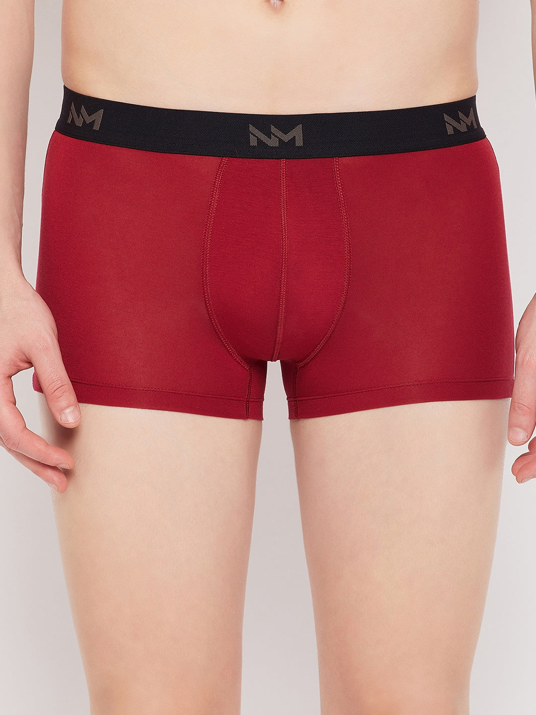 Neva Modal Solid Ultra Short Trunk/Underwear for Men- Black, Blue, Maroon Collection (Pack of 3)