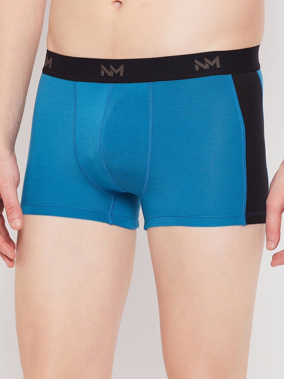 Neva Modal Solid Ultra Short Trunk Underwear for Men- Maroon, Silver Grey, Blue Collection (Pack of 3)