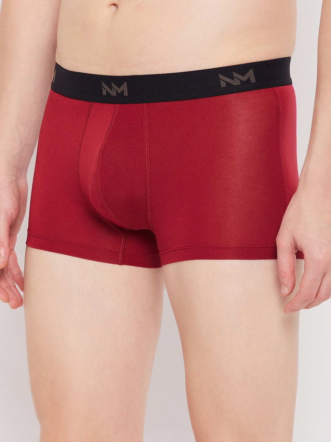 Neva Modal Solid Ultra Short Trunk/Underwear for Men- Black, Blue, Maroon Collection (Pack of 3)