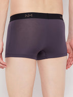 Neva Modal Solid Ultra Short Trunk/Underwear for Men-  Black, Olive, Steel Grey Collection (Pack of 3)