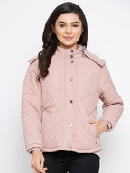Livfree Women full Zipper Hoody Jacket- Blush