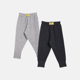 Neva Kids Unisex (Boys and Girls) 2 Lowers Combo Set Esancia Thermal- 1 Anthra and 1 Milange Grey