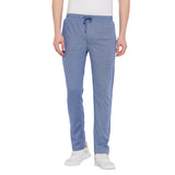 Neva Men's Track Pant in Solid Pattern Side pockets - Denim Milange