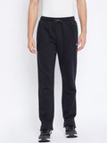 Livfree Men's Solid Trackpant - Black