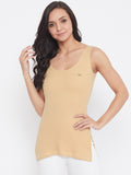 Neva Sleeveless Slip Thermal Top For Women - Skin (Velveti)