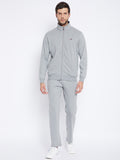 Livfree Men's Milange Tracksuit - Milange Grey (Zipper)