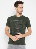 LIVFREE Round Neck Men's T-Shirt in Printed Pattern Half Sleeve